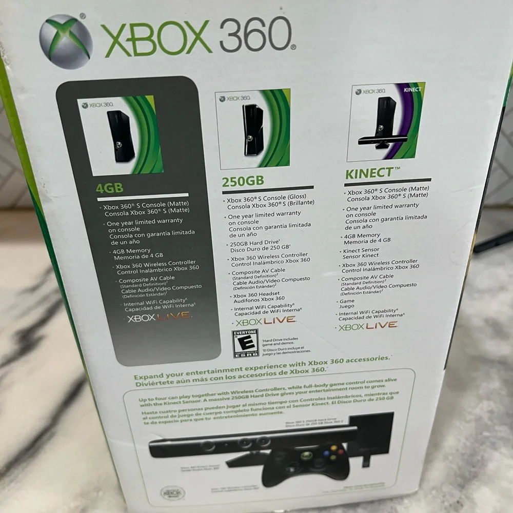 Microsoft Xbox 360 S 4GB Black Home Console - Model 1439